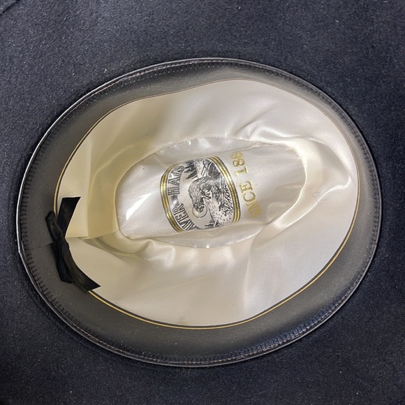 Vintage Black Beaver Hats Fedora Feather Hat - Picture 13 of 15